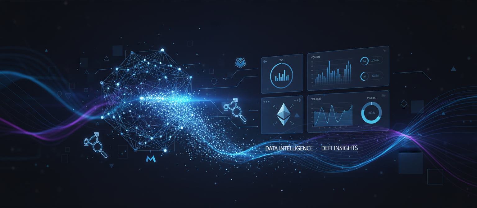 On-chain analytics platform showing DeFi data analysis and blockchain intelligence